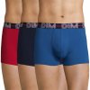 Boxerky, trenky, slipy, tanga Dim POWERFUL BOXERS 3x pánské boxerky 3 ks červená tmavě modrá světle modrá