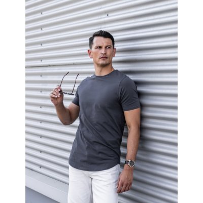 TallGuys pánské prodloužené tričko óčko Antracite – Zboží Dáma