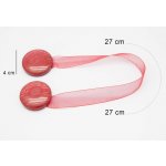 EUROFIRANY SADA 2KS DEKORAČNÍ SPONA NA ZÁVĚS 67 S MAGNETEM ČERVENÁ – Hledejceny.cz