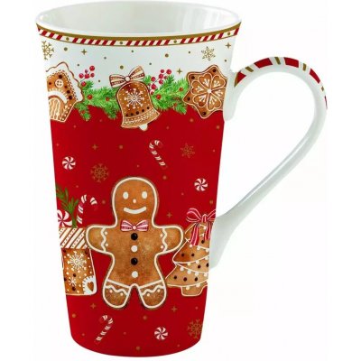 Easy life Porcelánový hrnek velký Fancy Gingerbread 600 ml – Zbozi.Blesk.cz