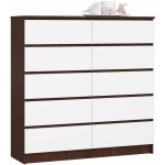 Ak furniture Kuba 120 cm 10 šuplíků – Sleviste.cz