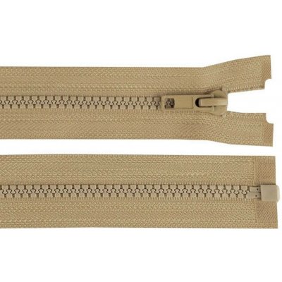Kostěný zip šíře 5 mm délka 65 cm bundový 308 hnědá přírodní – Hledejceny.cz