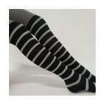 Pruhované punčocháče JULA Černá – Zboží Dáma