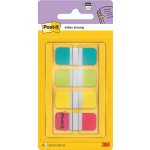 3M POSTIT Štítek, plastový, zesílený, 4x10 listů, 16x38 mm, 3M POST-IT, různé barvy 7100070595 – Hledejceny.cz