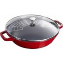 Pánev Staub wok se skleněnou poklicí 37cm