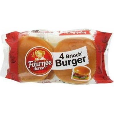La Fournée dorée Brioškové bulky na burgery 4x62 5 g 250 g – Sleviste.cz