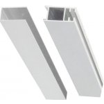 Mereo Sada fixačního a bočního profilu pro CK10303Z, CK10403Z, pro sklo 8 mm, výška 2 m, chrom ALU CKND250Z2 – Zboží Mobilmania