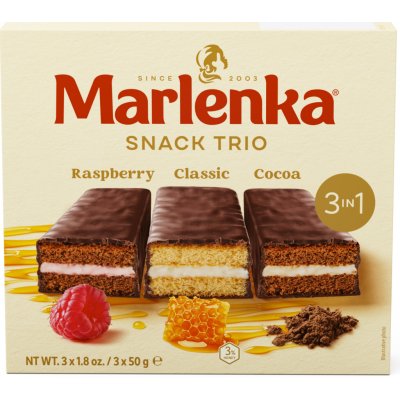 Marlenka Triopack Medové Snacky 3 x 50 g – Sleviste.cz