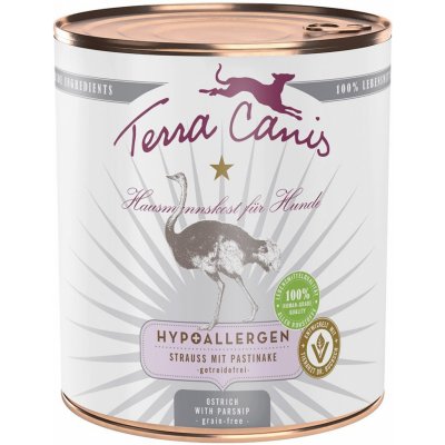 Terra Canis Hypoalergenní pštrosí maso s pastiňákem bez přídavku obilovin 6 x 0,8 kg – Zboží Mobilmania