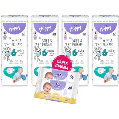 Bella Happy Soft & Delicate BigPack 6 15+ kg - 4x48 ks 192 ks