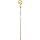 Karnevalový kostým hůl / berle mikulášská zlatá skládací 185 cm