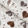 Metráž Goldea flanelová látka - velká srdce 145 cm