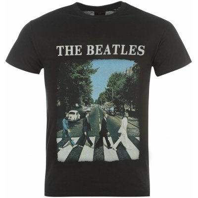 Official The Beatles T Shirt Abbey Road Logo – Zboží Mobilmania