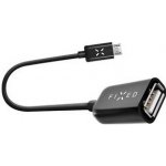 FIXED OTG datový kabel s konektory micro USB/USB-C, USB 2.0, 20 cm FIXA-CTOA-BK – Zboží Mobilmania