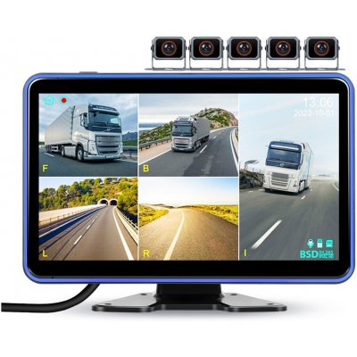 PODOFO Parkovací systém TRUCK M1810, 4x 18IR LED kamera s 9" LCD split displejem | Zboží Auto