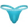 Pánské erotické prádlo Sukrew Scuba Blue Bubble Thong modrá pánská tanga