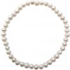Náramek 1patro z pravých sladkovodních perel NARMIN013 perla bílá