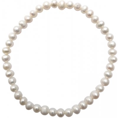 1patro z pravých sladkovodních perel NARMIN013 perla bílá