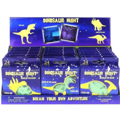 Matyska Svítící dekorace na zeď Dinosauři 24ks (mix) 127382 – Hledejceny.cz