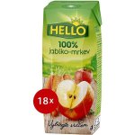 Hello 100% Jablko mrkev 18 x 250 ml – Zboží Dáma