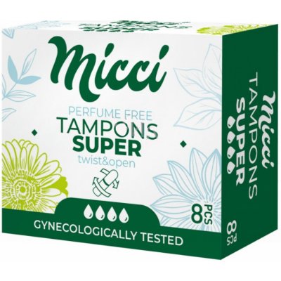 Micci menstruační tampony Super 8 ks
