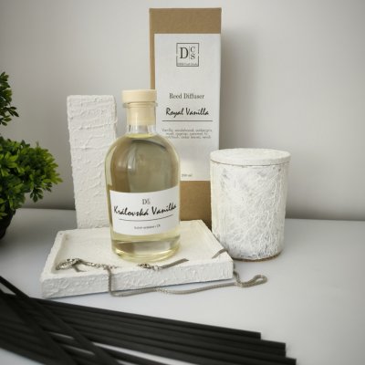 Dess Craft Studio Tyčinkový aroma difuzér Královská Vanilka ve skle 250 ml – Hledejceny.cz