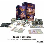 MitroCZECH Karak v2 + Regent + figurky insert pro hru Barva: Lesklá tmavě šedá, Sada 20 mřížek: ano chci mřížky ve stejné barvě – Zboží Živě