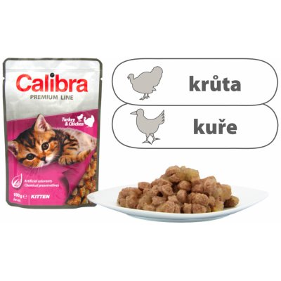 Calibra Premium Kitten Turkey & Chicken 100 g – Zboží Mobilmania