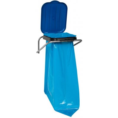 Shumee Nástěnný závěsný držák na třídění odpadků modrý 120 L pytle – Zboží Mobilmania