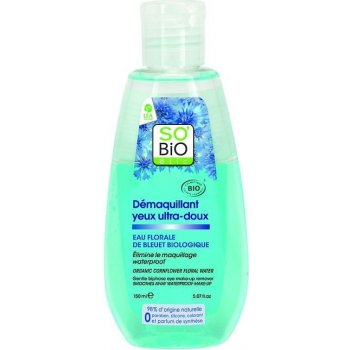 SO´BIO Bio odličovač na oči ultra-jemný na voděodolné líčení 150 ml