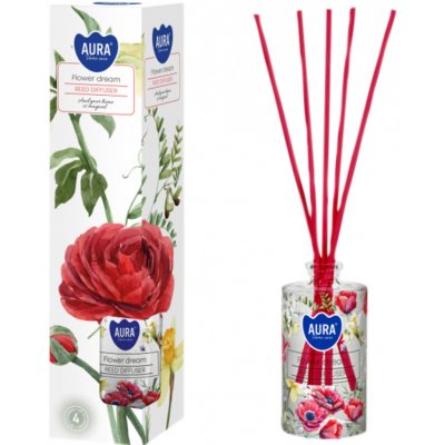 Aura Vonný difuzér Květinový sen sklo 45 ml – Sleviste.cz