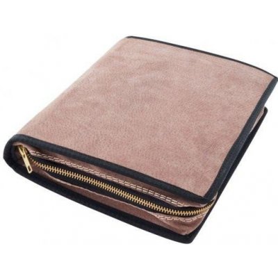 Obal na knihu se zipem Hnědá semiš – Zboží Dáma