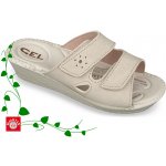 Mjartan dámské zdravotní pantofle 2814 na vysoký nárt béžové – Hledejceny.cz