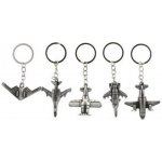 Přívěsek na klíče letadlo kov 5-6cm 5 druhů – Zboží Dáma