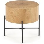 Halmar Brooklyn S dub přírodní, černá – Zboží Dáma