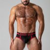 Pánské erotické prádlo Slipy Locker Gear LK0525 Push It Brief červené