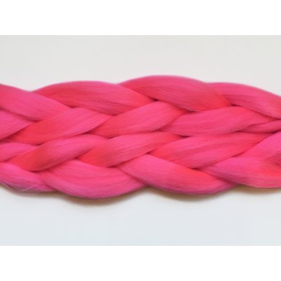100% Kanekalon jumbo braid Barva: PINK (bright warm pink, růžový), Značka: Dream Hair: Super Braid – Zboží Dáma