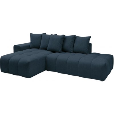 Bobochic Paris Tmavě modrá rohová pohovka Mont-Blanc 313 cm, levá – Zbozi.Blesk.cz