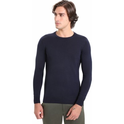 Icebreaker pánský svetr Mens Shearer Crewe Sweater midnight navy – Zboží Mobilmania