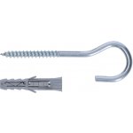 hmoždinka univerzální6.0x30 s vrutem 4.0x55 s kruhovým hákem – Hledejceny.cz