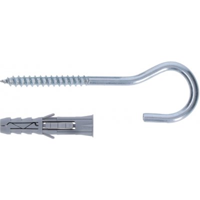 hmoždinka univerzální6.0x30 s vrutem 4.0x55 s kruhovým hákem – Hledejceny.cz