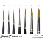 Štětec na akvarel Fontaine - kulatý, 6 – Zboží Mobilmania