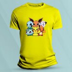 Sandratex Dětské bavlněné tričko Kreslení Pokémoni Žlutá – Hledejceny.cz
