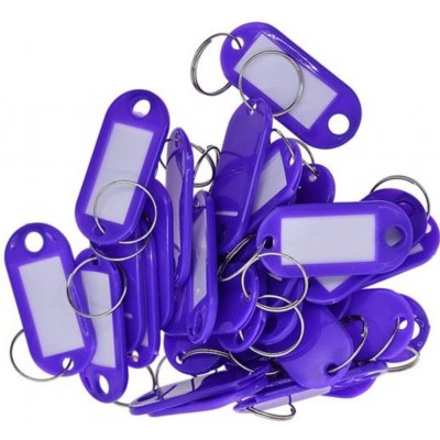 BAYLI 100 ks Key Ring Labels Unicoloured Purple – Zboží Mobilmania