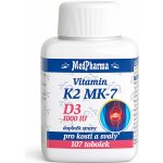 MedPharma Vitamin K2 MK-7+D3 1000 IU 107 tobolek – Hledejceny.cz