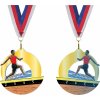 Sportovní medaile Akrylátová medaile Skok do dálky Zlatá
