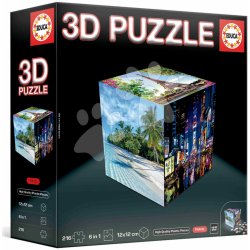 Educa 3D Puzzle cestovatelské Cube Travel 216 ks