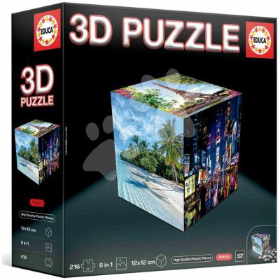 Educa 3D Puzzle cestovatelské Cube Travel 216 ks – Hledejceny.cz