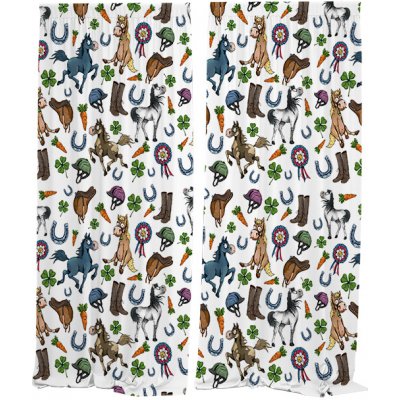 IMPAR Závěsy Horselover (Rozměr : 140x250, Materiál: Interlock) – Hledejceny.cz