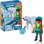 Playmobil 72090 Zoo: Lední medvěd a ošetřovatel – Hledejceny.cz